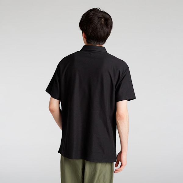 メンズ ESS MX キャット EMB ピケ 半袖 ポロシャツ, PUMA Black, extralarge-JPN