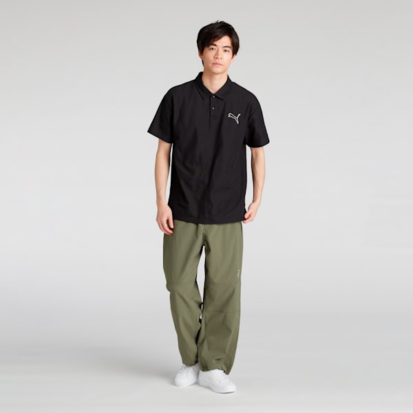 メンズ ESS MX キャット EMB ピケ 半袖 ポロシャツ, PUMA Black, extralarge-JPN