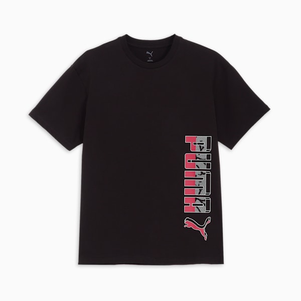 メンズ ESS ロゴ ラブ MX グラフィック 半袖 Tシャツ, PUMA Black, extralarge-JPN