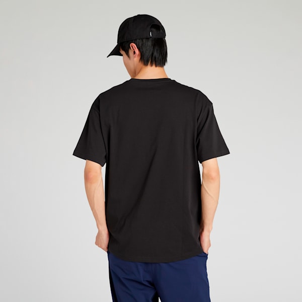メンズ ESS ロゴ ラブ MX グラフィック 半袖 Tシャツ, PUMA Black, extralarge-JPN