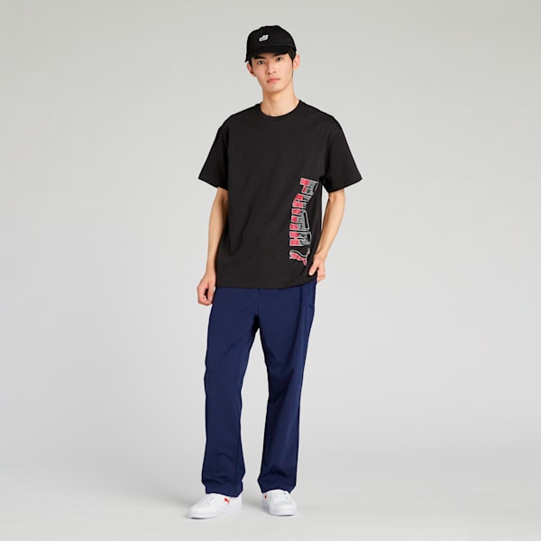 メンズ ESS ロゴ ラブ MX グラフィック 半袖 Tシャツ, PUMA Black, extralarge-JPN