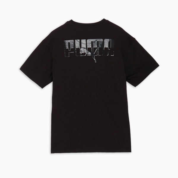 メンズ ESS ロゴ ラブ MX バックプリント 半袖 Tシャツ, PUMA Black, extralarge-JPN