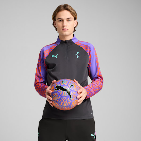 Sudadera de fútbol con cierre Neymar Jr Creativity para hombre, Dark Coal-Soft Violet, extralarge