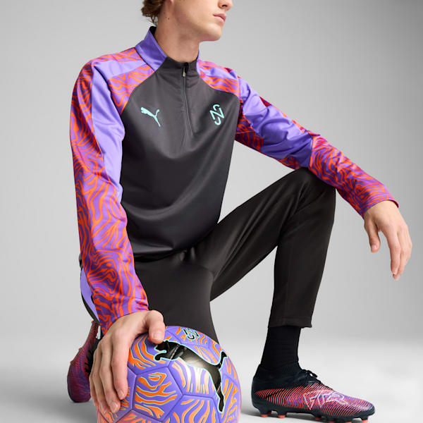 Sudadera de fútbol con cierre Neymar Jr Creativity para hombre, Dark Coal-Soft Violet, extralarge