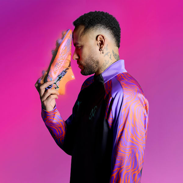 Sudadera de fútbol con cierre Neymar Jr Creativity para hombre, Dark Coal-Soft Violet, extralarge
