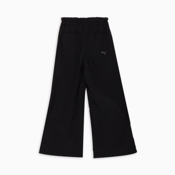 ウィメンズ サマー ウーブン ワイド パンツ, PUMA Black, extralarge-JPN