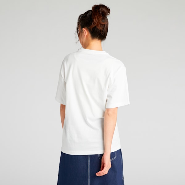 ウィメンズ ESS MX NO1 ロゴ リラックス 半袖 Tシャツ, PUMA White, extralarge-JPN