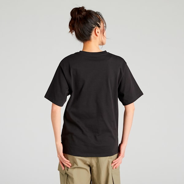ウィメンズ ESS MX キャット ロゴ リラックス 半袖 Tシャツ, PUMA Black, extralarge-JPN