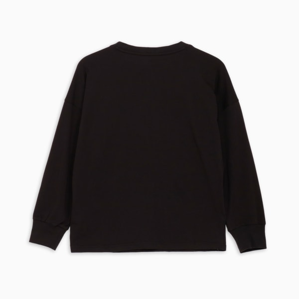 ウィメンズ ESS MX キャット ロゴ リラックス 長袖 Tシャツ, PUMA Black, extralarge-JPN
