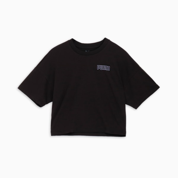 ウィメンズ ESS ロゴ ラブ MX グラフィック 半袖 Tシャツ, PUMA Black, extralarge-JPN