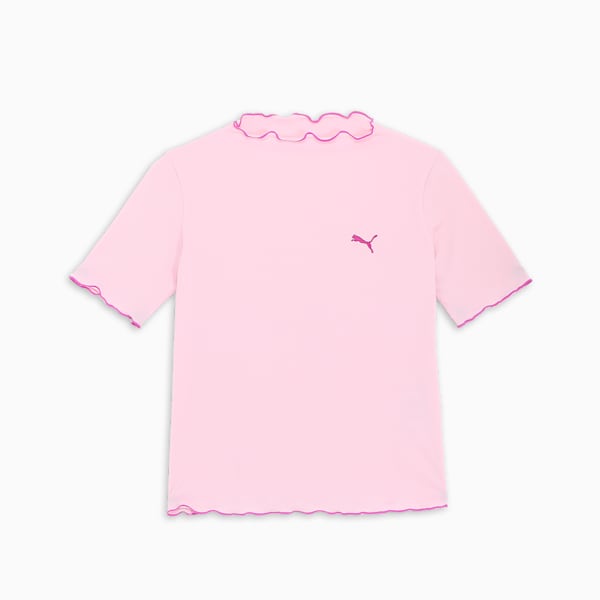 ウィメンズ サマー リブ 半袖 Tシャツ, Rose Mauve, extralarge-JPN