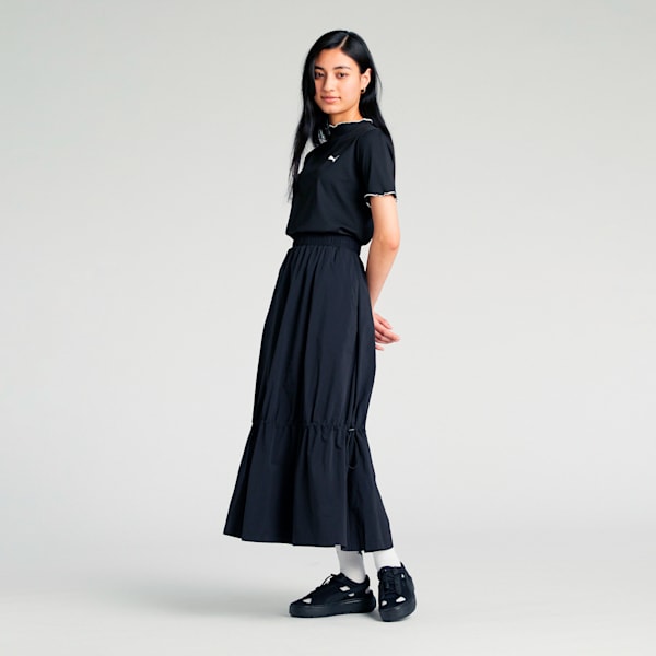 ウィメンズ サマー ロング スカート, PUMA Black, extralarge-JPN
