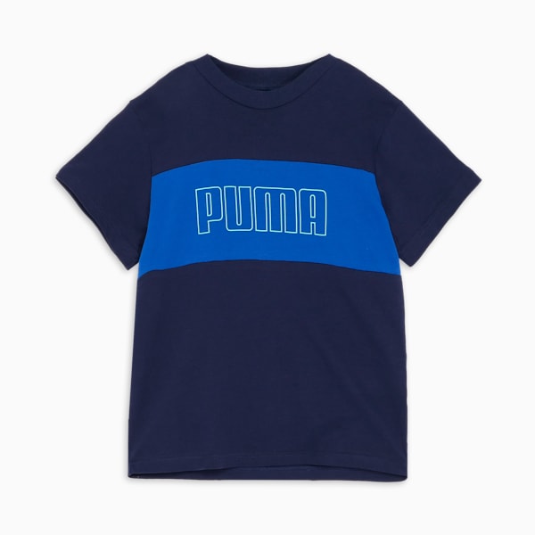 ボーイズ プーマ スポーツ ミックスクロス 半袖 Tシャツ B 120-160cm, PUMA Navy, extralarge-JPN