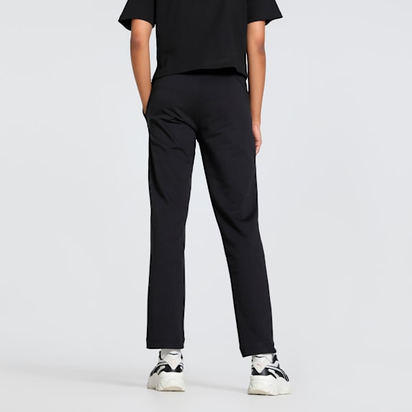 Women's Essential Comfort Slim Fit Knitted Pants, PUMA Black, extralarge-IND