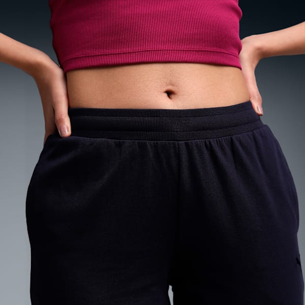 Women's Essential Comfort Slim Fit Knitted Pants, New Navy, extralarge-IND