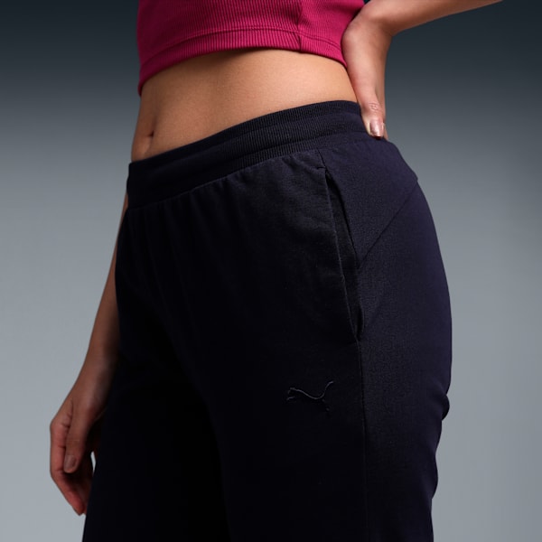 Women's Essential Comfort Slim Fit Knitted Pants, New Navy, extralarge-IND