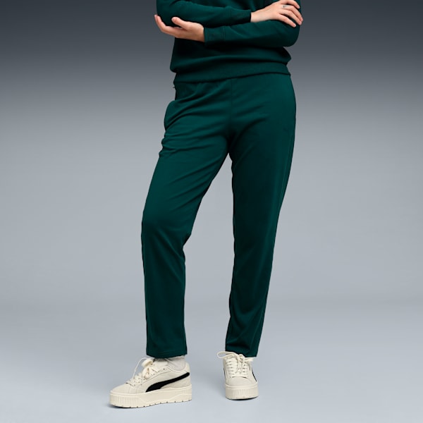 Women's Zippered Jersey Pants, Green Terrain, extralarge-IND