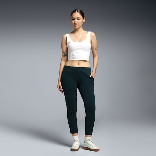 Women's Slim Fit 7/8 Pants, Green Terrain, extralarge-IND