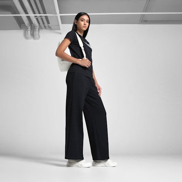 Essentials Women's Flared Pants, PUMA Black, extralarge-IND