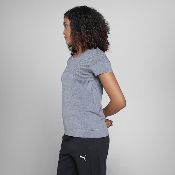 Train All Day TECH Women's Seamless Training T-shirt, Flat Dark Gray, extralarge-IND