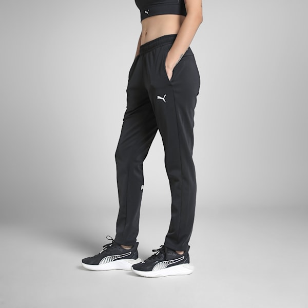 Tec Sport Women's Slim Fit Running Pants, PUMA Black, extralarge-IND