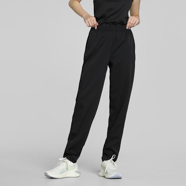 WARDROBE Essentials Women's Woven Pants, PUMA Black, extralarge-IND