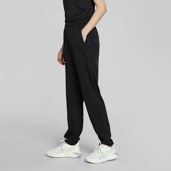 WARDROBE Essentials Women's Woven Pants, PUMA Black, extralarge-IND