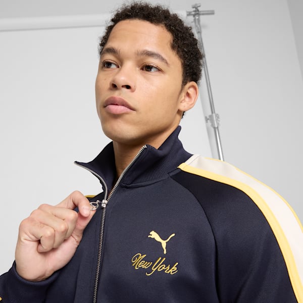 T7 Bright Lights NYC Flagship Men's Track Jacket, New Navy, extralarge
