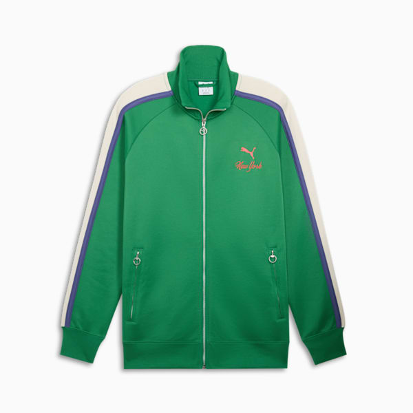 T7 Bright Lights NYC Flagship Men's Track Jacket, Archive Green, extralarge