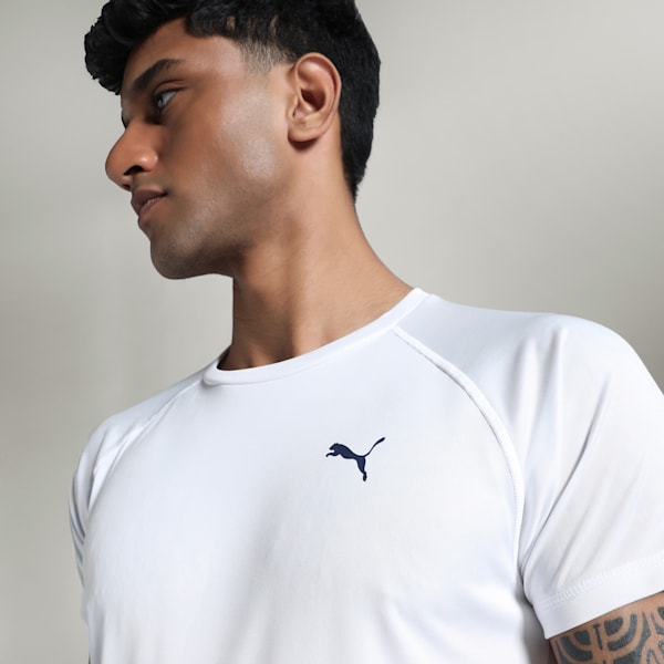Men's Essential Raglan Training Tee, PUMA White, extralarge-IND