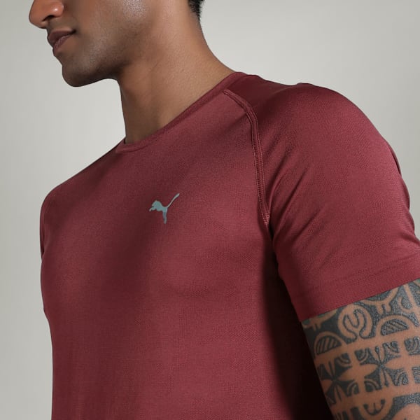 Train All Day TECH Men's Seamless Training T-shirt, Team Regal Red, extralarge-IND