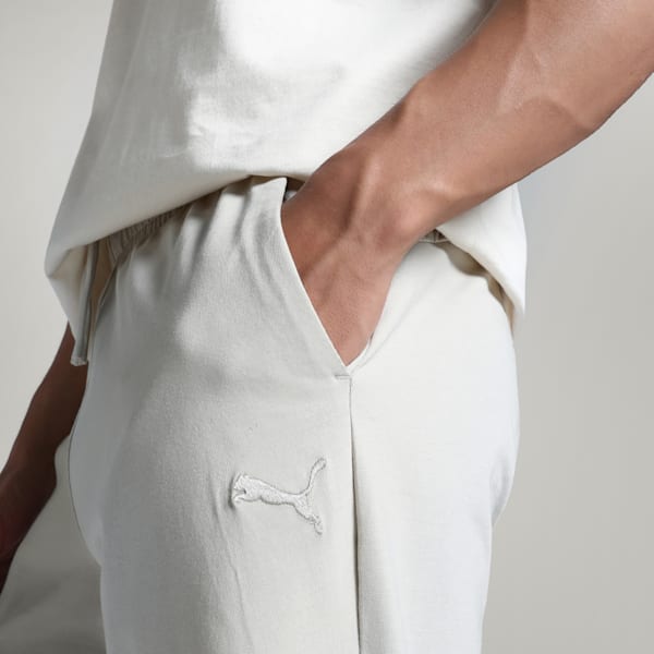 Men's Regular Fit Cotton Jersey Pants, Desert Dust, extralarge-IND