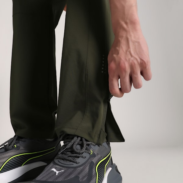 Men's M RUN Tapered Breathable Running Pants, Dark Olive, extralarge-IND