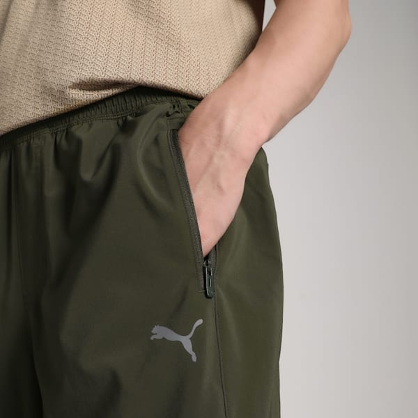 Men's M RUN Tapered Breathable Running Pants, Dark Olive, extralarge-IND