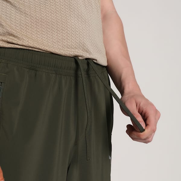 Men's M RUN Tapered Breathable Running Pants, Dark Olive, extralarge-IND