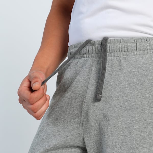 Men's Essential Comfort Zippered Jersey Shorts, Medium Gray Heather, extralarge-IND