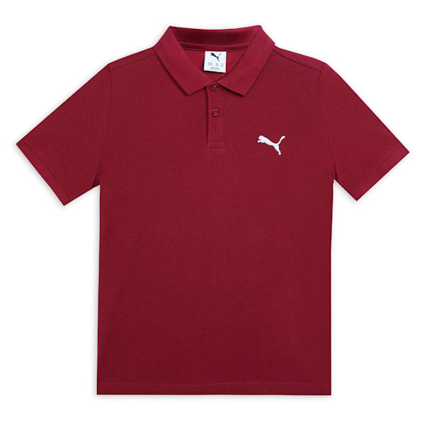 Youth Logo Polo, Dark Crimson, extralarge-IND