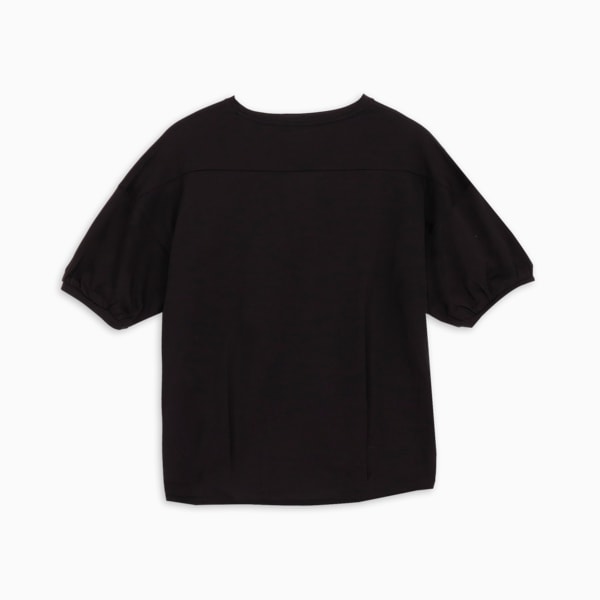 ウィメンズ サマー レイヤード 半袖 Tシャツ, PUMA Black, extralarge-JPN