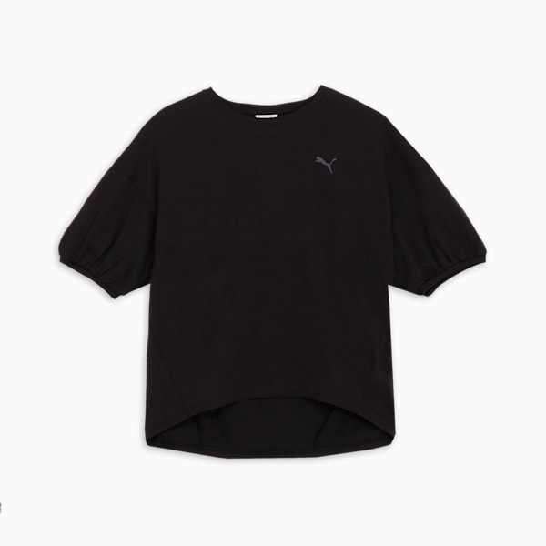 ウィメンズ サマー レイヤード 半袖 Tシャツ, PUMA Black, extralarge-JPN