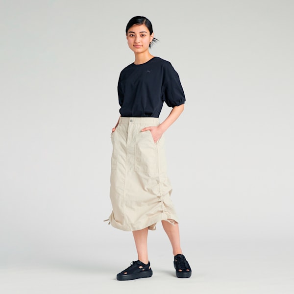 ウィメンズ サマー レイヤード 半袖 Tシャツ, PUMA Black, extralarge-JPN