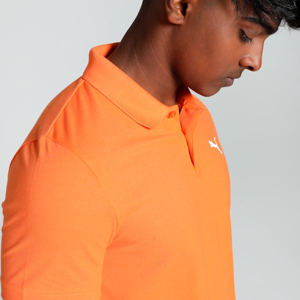 Men's Slim Fit Polo T-shirt, Rickie Orange, extralarge-IND