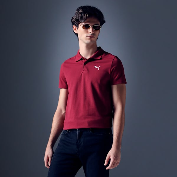 Men's Slim Fit Polo T-shirt, Team Regal Red, extralarge-IND