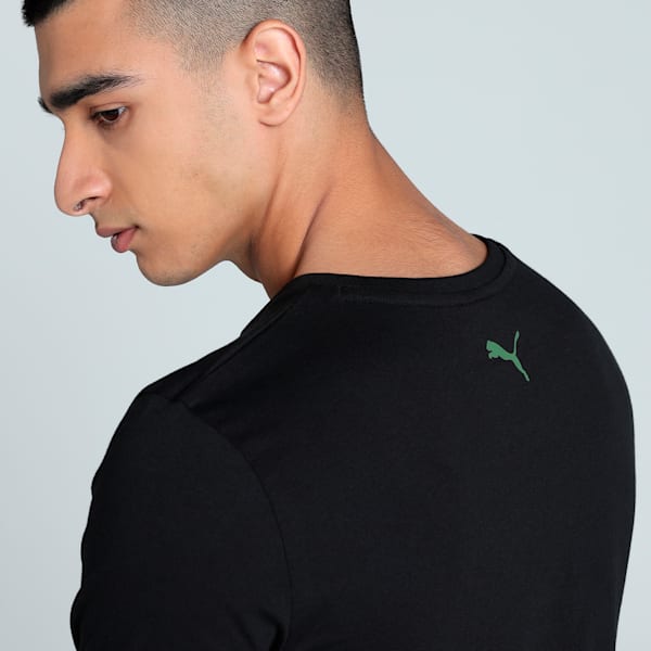 Men's Camo Graphic Slim Fit Tee, PUMA Black, extralarge-IND