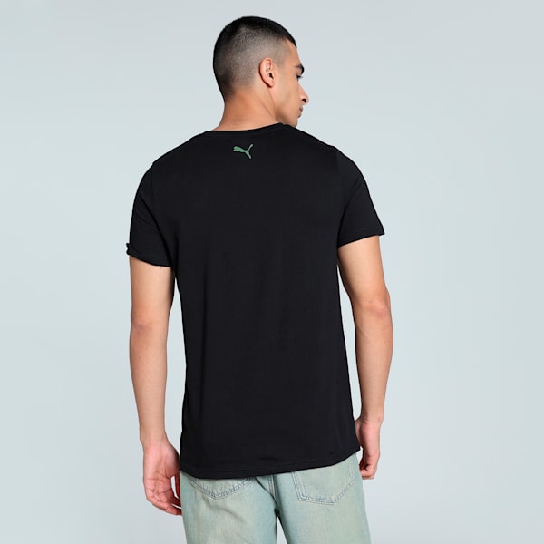 Men's Camo Graphic Slim Fit Tee, PUMA Black, extralarge-IND