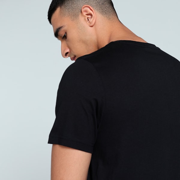 Men's Logo Graphic Slim Fit Tee, PUMA Black, extralarge-IND