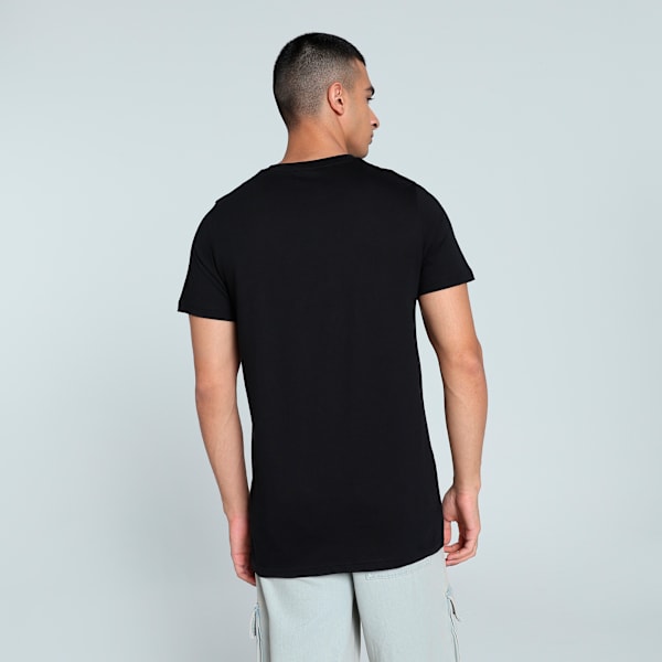 Men's Logo Graphic Slim Fit Tee, PUMA Black, extralarge-IND