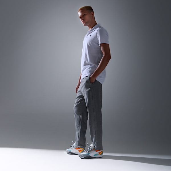 Men's Zippered Jersey Pants, Medium Gray Heather, extralarge-IND