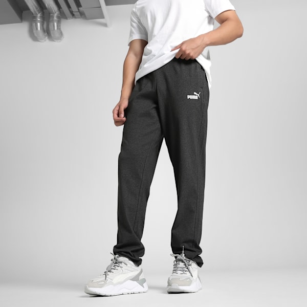 Men's Zippered Jersey Pants, Dark Gray Heather, extralarge-IND