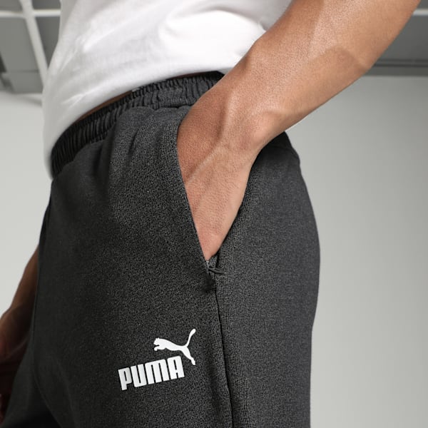 Men's Zippered Jersey Pants, Dark Gray Heather, extralarge-IND