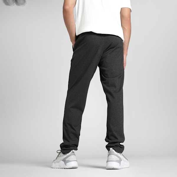 Men's Zippered Jersey Pants, Dark Gray Heather, extralarge-IND
